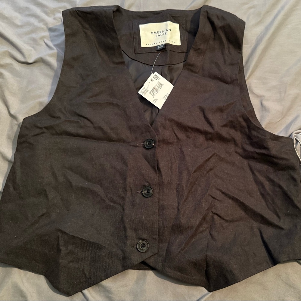 American Eagle Dark Gray Vest